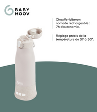 Moov &amp; Feed rechargeable portable bottle warmer