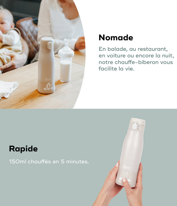 Moov &amp; Feed rechargeable portable bottle warmer