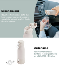 Moov &amp; Feed rechargeable portable bottle warmer