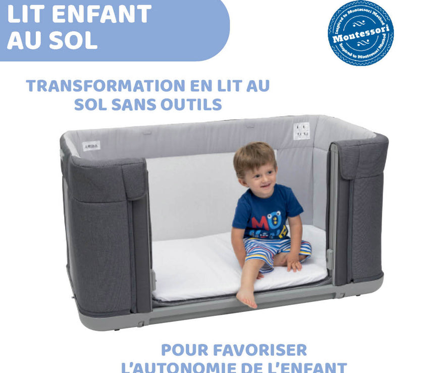 BERCEAU CODODO CHICCO NEXT2ME FOREVER - ASH GREY - Mode Bébé Claye