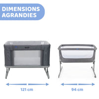BERCEAU CODODO CHICCO NEXT2ME FOREVER - ASH GREY - Mode Bébé Claye