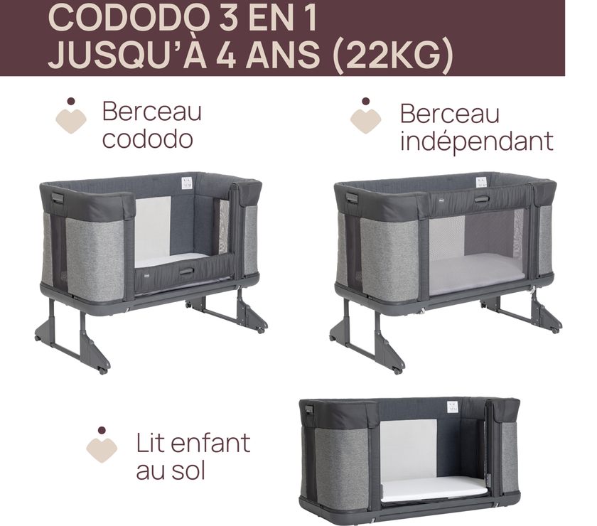 BERCEAU CODODO CHICCO NEXT2ME FOREVER - Rice