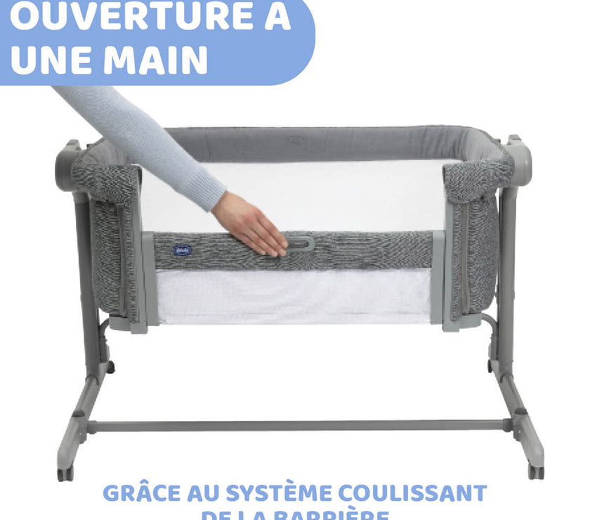 BERCEAU CODODO CHICCO NEXT2ME MAGIC EVO - DARK GREY - Mode Bébé Claye