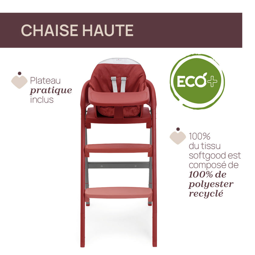 CHAISE HAUTE CRESCENDO UP COLORADO RED RE_LUX - Mode Bébé Claye