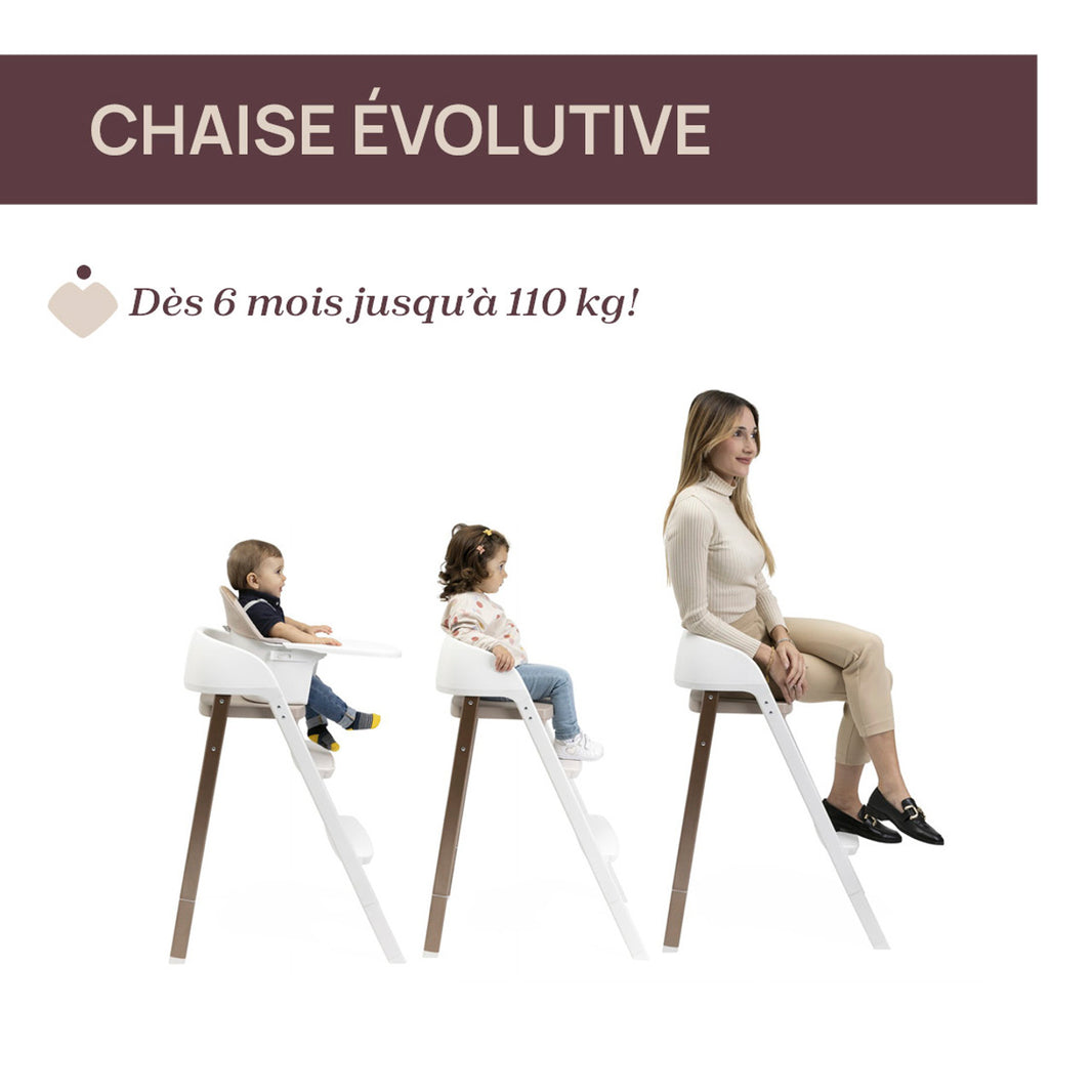 CHAISE HAUTE CRESCENDO UP - PEARL COPPER RE LUX - Mode Bébé Claye