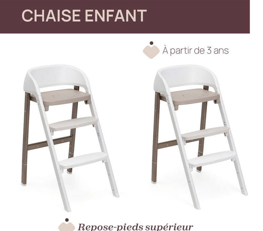 CHAISE HAUTE CRESCENDO UP - PEARL COPPER RE LUX - Mode Bébé Claye