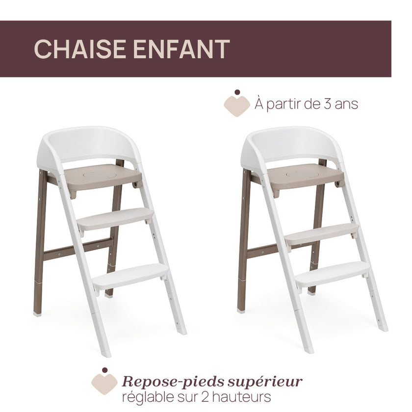 CHAISE HAUTE CRESCENDO UP - PEARL COPPER RE LUX - Mode Bébé Claye