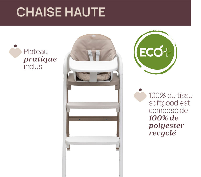 CHAISE HAUTE CRESCENDO UP - PEARL COPPER RE LUX - Mode Bébé Claye