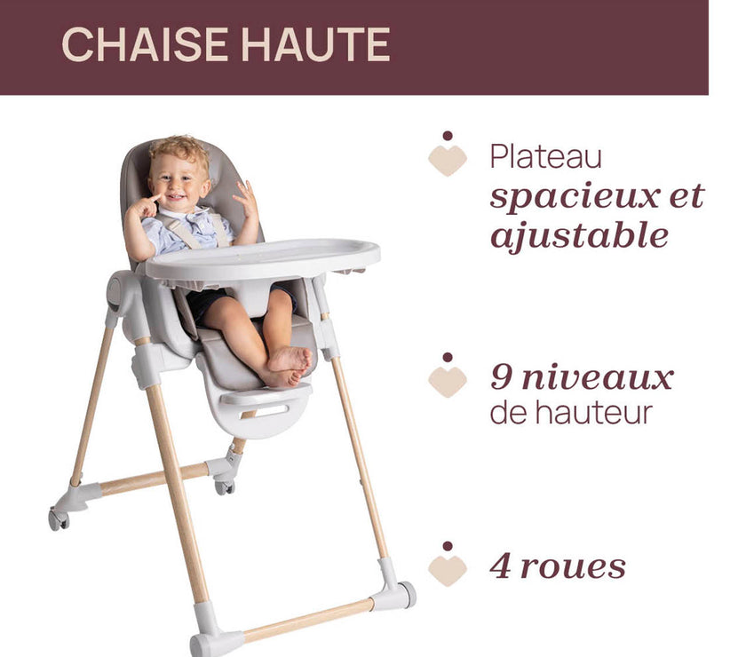Chaise Haute Polly Armonia SCANDINAVIAN - Mode Bébé Claye