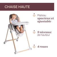 Chaise Haute Polly Armonia SCANDINAVIAN - Mode Bébé Claye