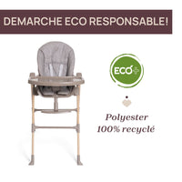 Chaise Haute Polly Essential ASH - Mode Bébé Claye