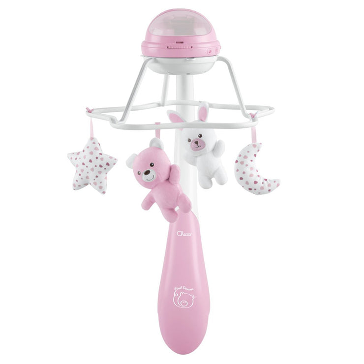 Mobile musical Arc-en-ciel 3 en 1 rose - Mode Bébé Claye
