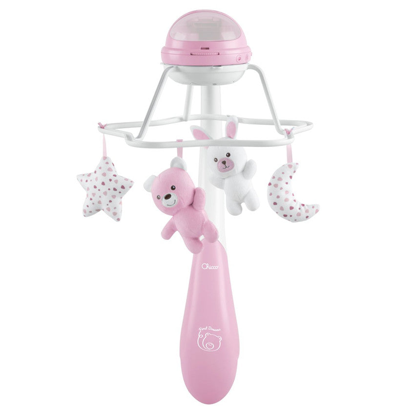 Mobile musical Arc-en-ciel 3 en 1 rose - Mode Bébé Claye