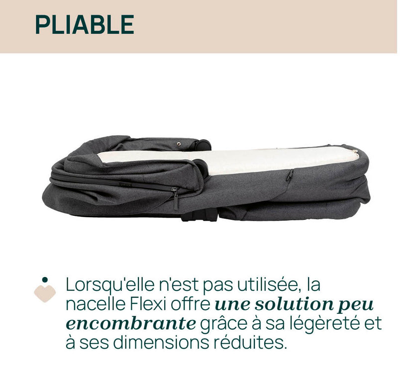 Nacelle Flexi - Black Satin - Mode Bébé Claye