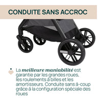 Poussette Bellagio - Black Satin - Mode Bébé Claye