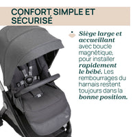 Poussette Bellagio - Black Satin - Mode Bébé Claye