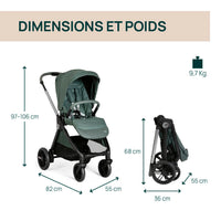 Poussette Bellagio - Fir Tree - Mode Bébé Claye