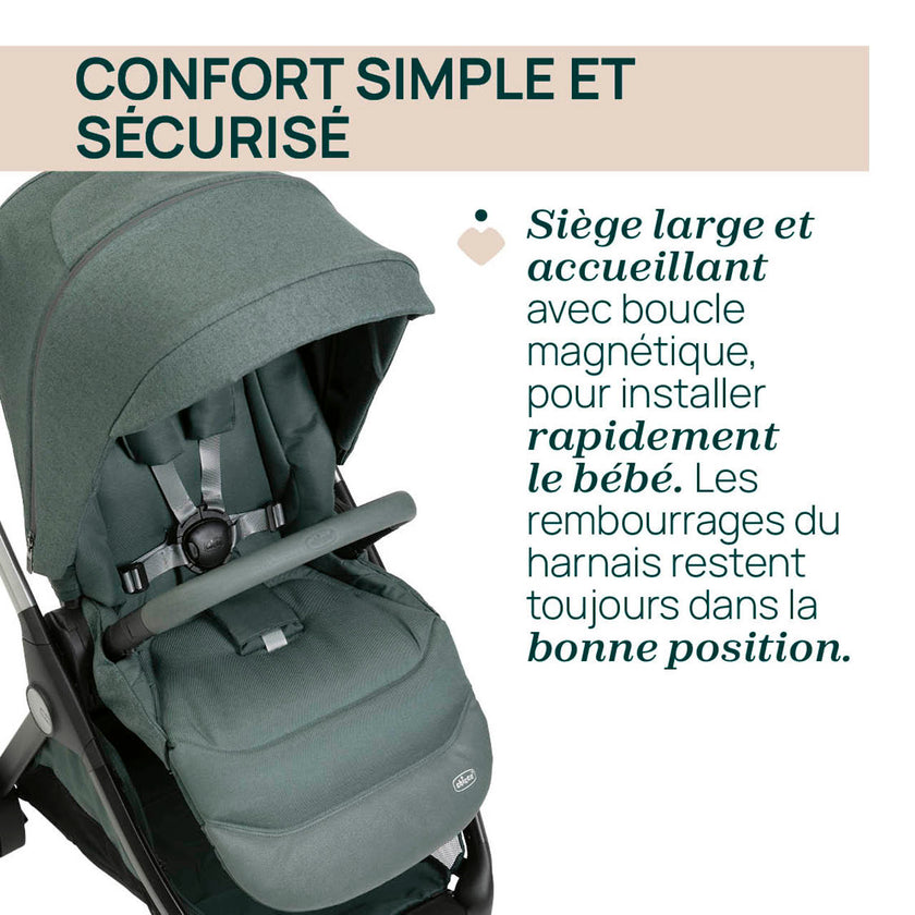 Poussette Bellagio - Fir Tree - Mode Bébé Claye