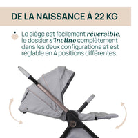 Poussette Bellagio - Lunar Rock - Mode Bébé Claye