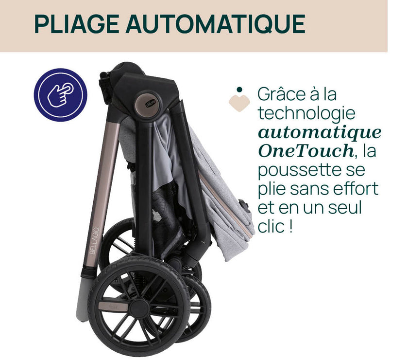 Poussette Bellagio - Lunar Rock - Mode Bébé Claye