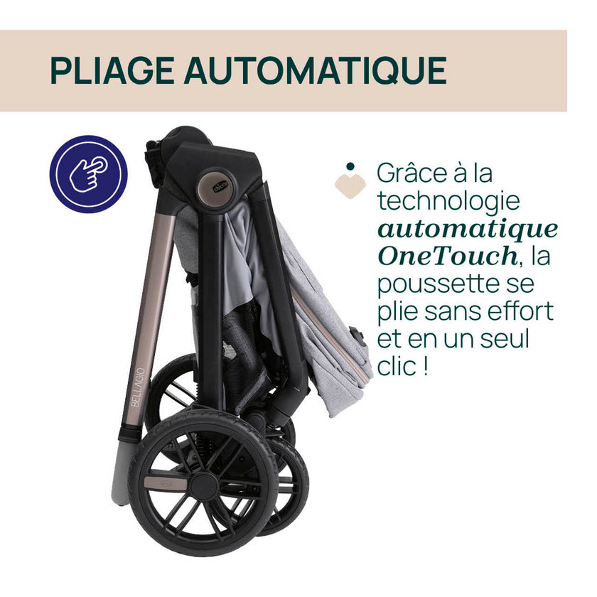 Poussette Bellagio - Lunar Rock - Mode Bébé Claye