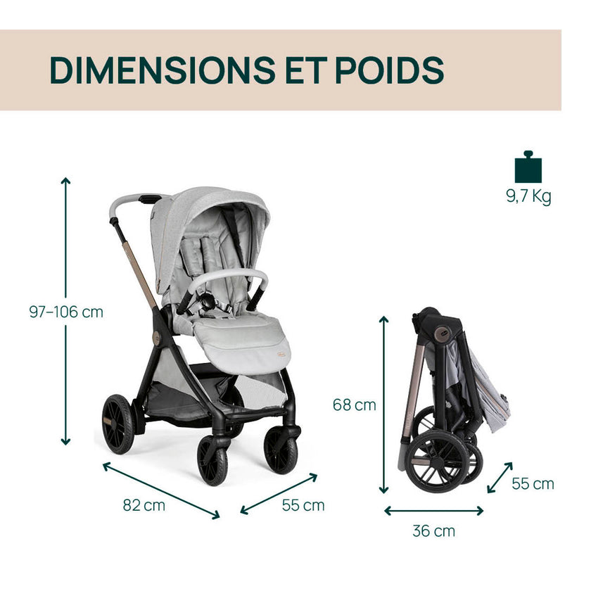 Poussette Bellagio - Lunar Rock - Mode Bébé Claye
