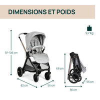 Poussette Bellagio - Lunar Rock - Mode Bébé Claye