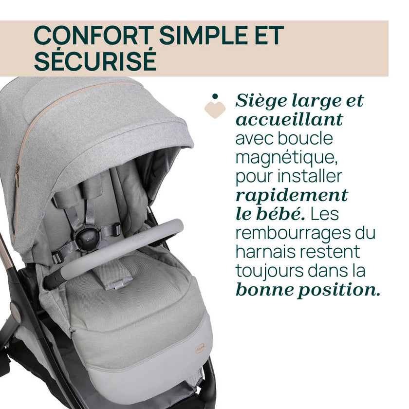 Poussette Bellagio - Lunar Rock - Mode Bébé Claye