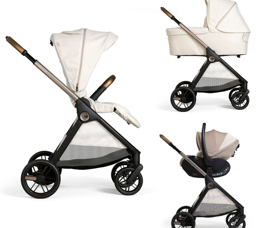 Poussette Trio Bellagio - First-Seat Recline i-Size - Beige - Mode Bébé Claye