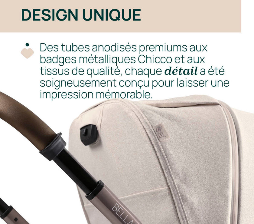 Poussette Trio Bellagio - First-Seat Recline i-Size - Vert - Mode Bébé Claye