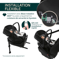 Poussette Trio Bellagio - First-Seat Recline i-Size - Vert - Mode Bébé Claye