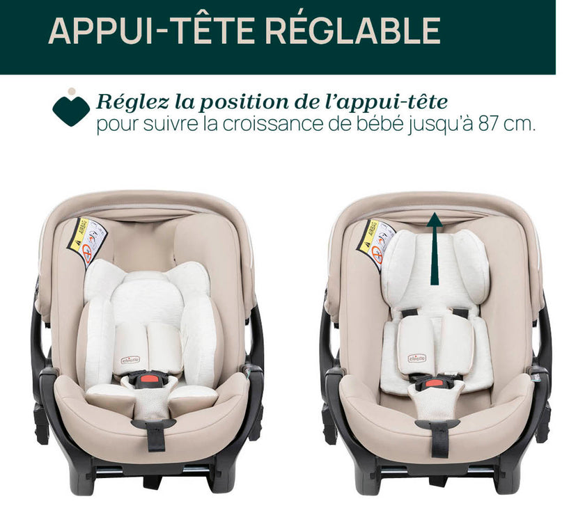 Poussette Trio Bellagio - First-Seat Recline i-Size - Vert - Mode Bébé Claye
