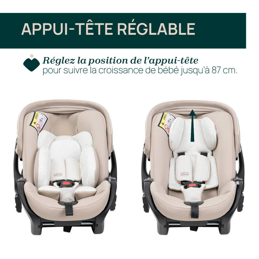 Poussette Trio Bellagio - First-Seat Recline i-Size - Vert - Mode Bébé Claye