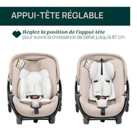 Poussette Trio Bellagio - First-Seat Recline i-Size - Vert - Mode Bébé Claye