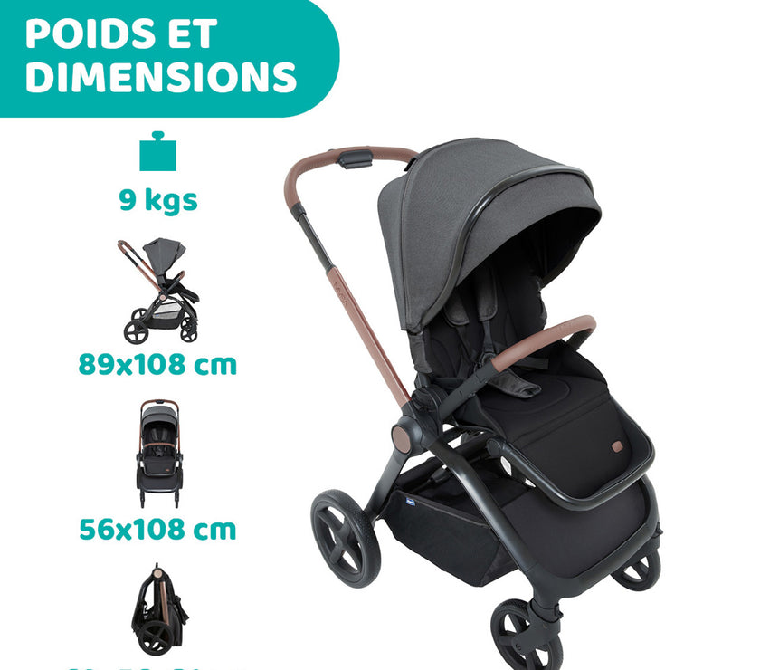 POUSSETTE TRIO MYSA I-SIZE - KORY ESSENTIAL - Mode Bébé Claye