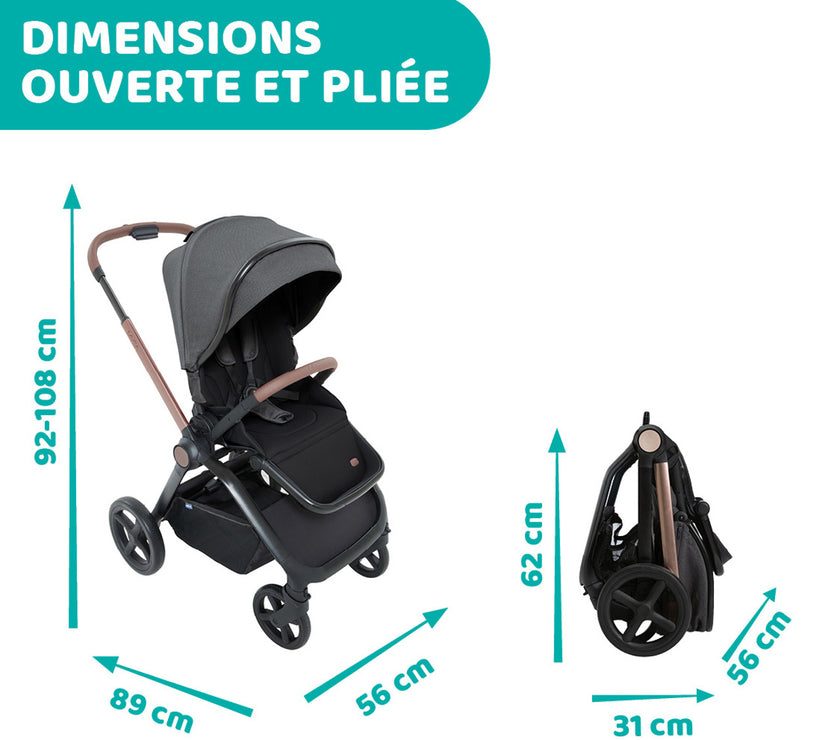 POUSSETTE TRIO MYSA I-SIZE - KORY ESSENTIAL - Mode Bébé Claye