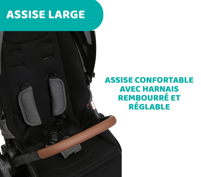 POUSSETTE TRIO MYSA I-SIZE - KORY ESSENTIAL - Mode Bébé Claye
