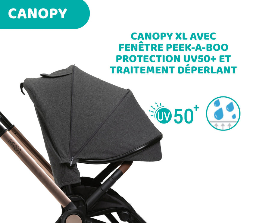 POUSSETTE TRIO MYSA I-SIZE - KORY ESSENTIAL - Mode Bébé Claye