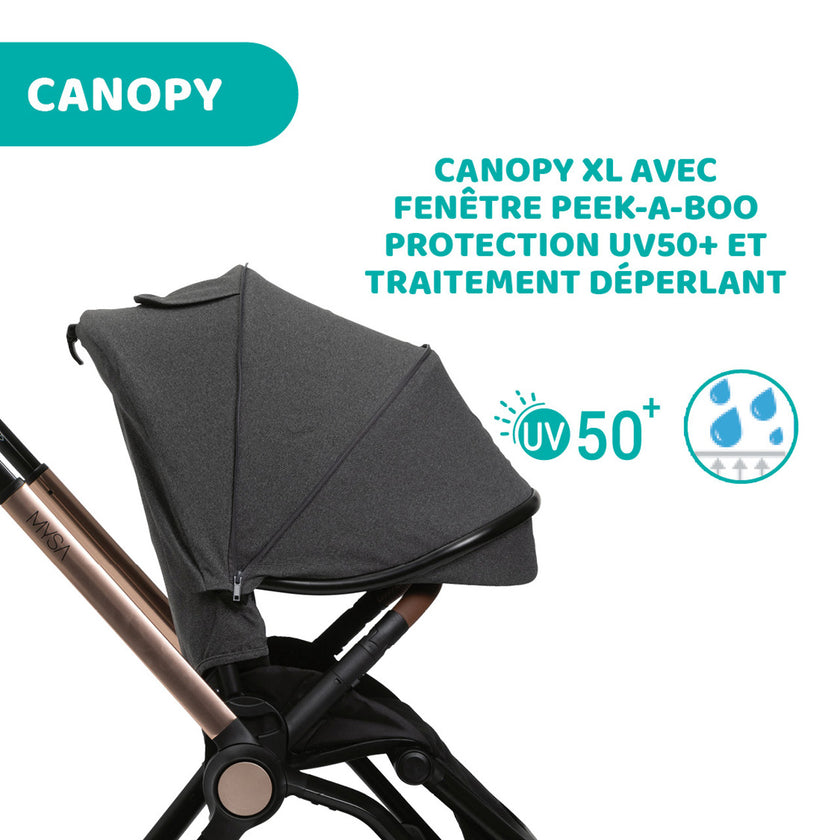 POUSSETTE TRIO MYSA I-SIZE - KORY ESSENTIAL - Mode Bébé Claye