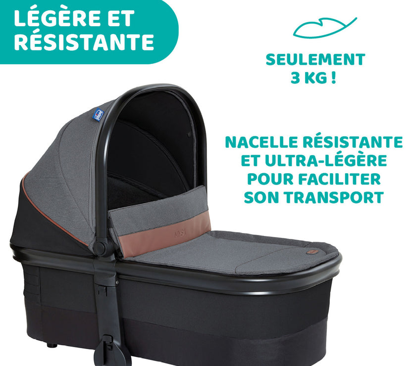 POUSSETTE TRIO MYSA I-SIZE - KORY ESSENTIAL - Mode Bébé Claye