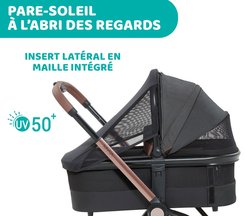 POUSSETTE TRIO MYSA I-SIZE - KORY ESSENTIAL - Mode Bébé Claye