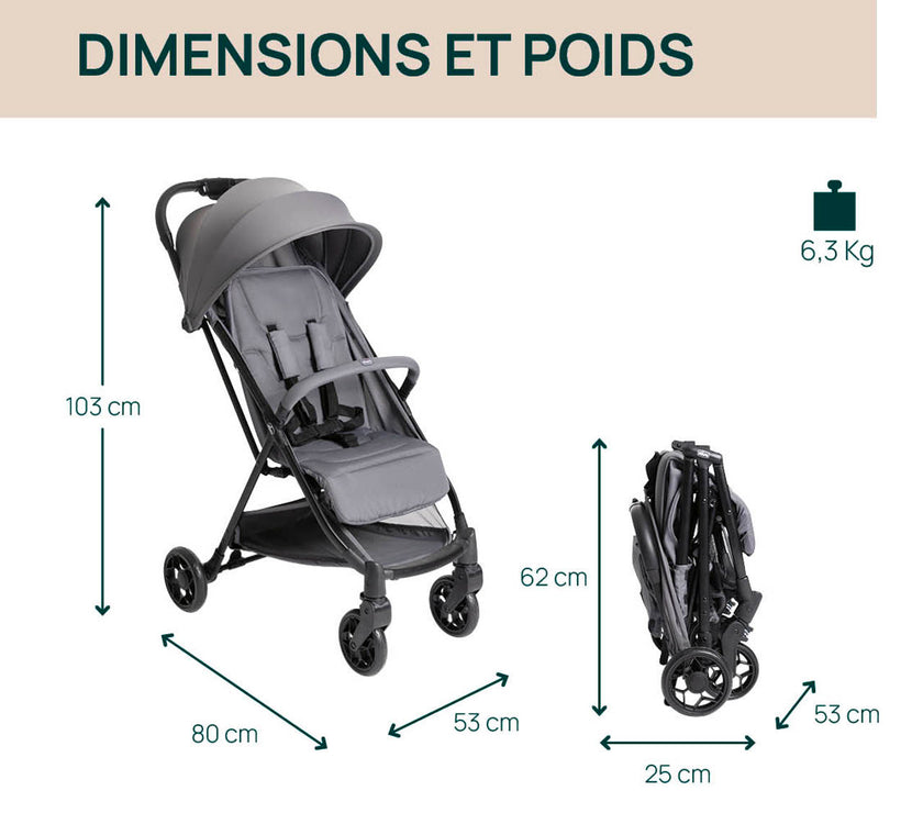 Poussette Urbino GRAYNESS - Mode Bébé Claye