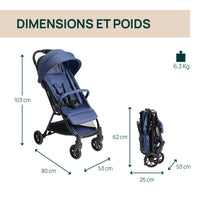 Poussette Urbino ROYAL BLUE - Mode Bébé Claye