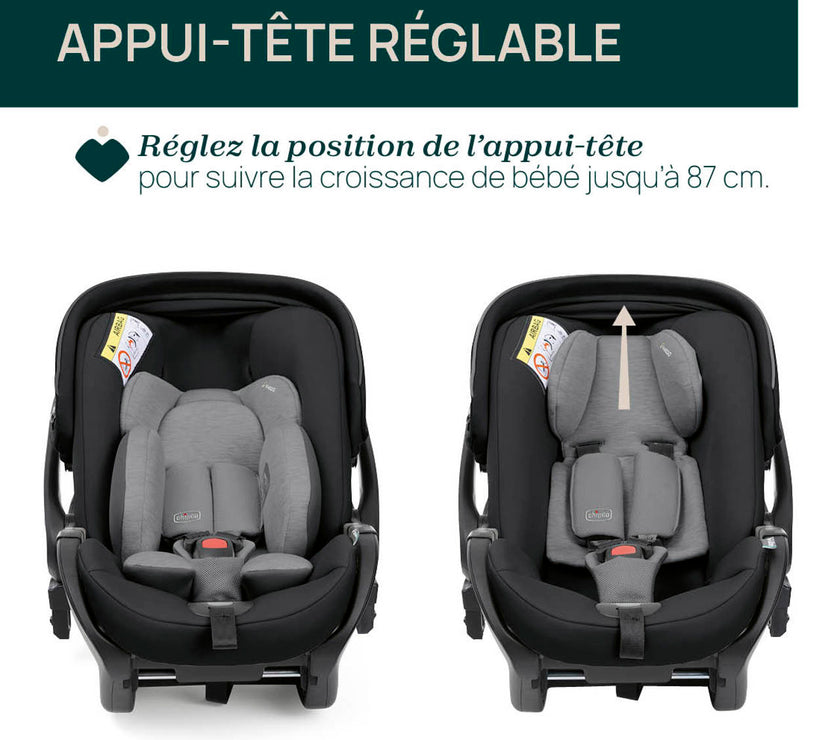 Siège-auto First-Seat Recline i-Size (40-87 cm) - Black Satin - Mode Bébé Claye