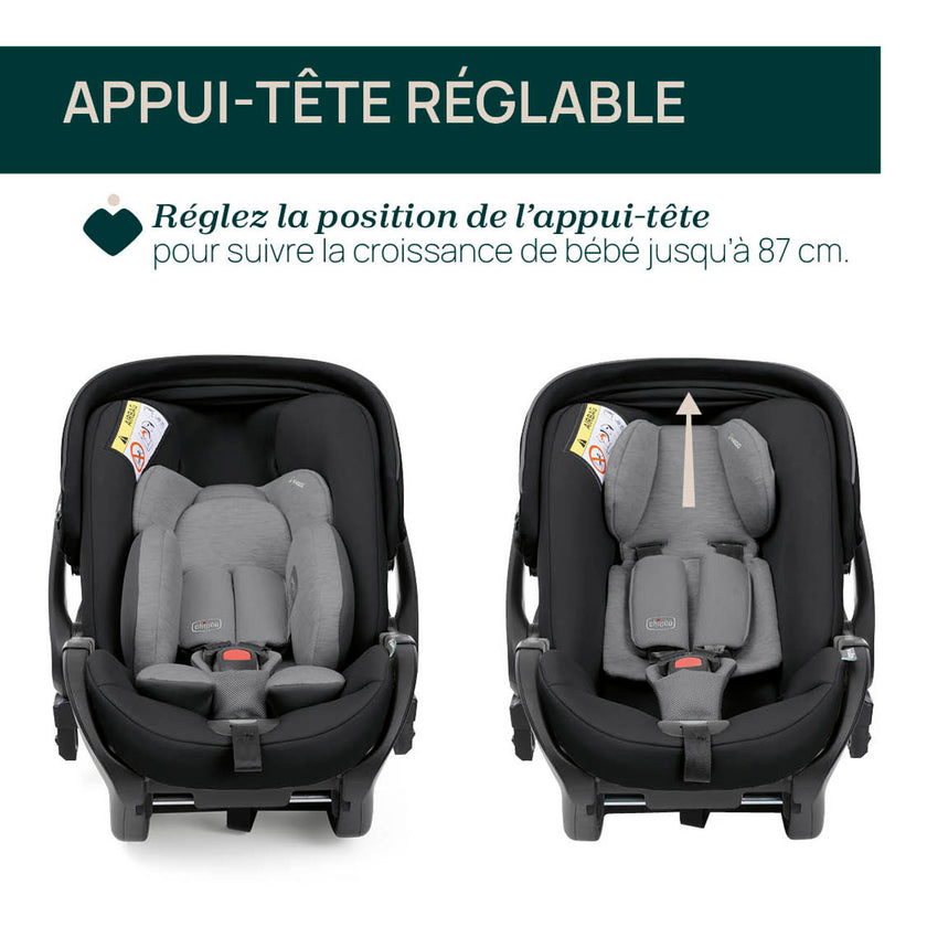 Siège-auto First-Seat Recline i-Size (40-87 cm) - Black Satin - Mode Bébé Claye