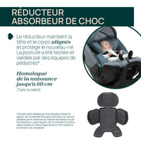 Siège-Auto Groupe 0+/1/2/3 Bi-Seat Air & Base Rotative 360 i-Size (40-150 cm) - Graphite - Mode Bébé Claye