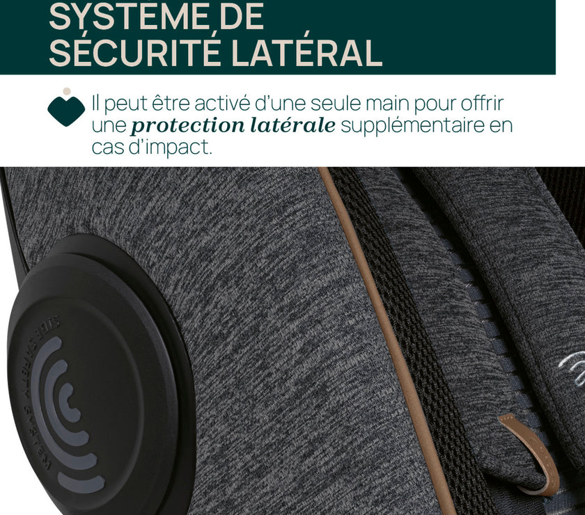 Siège-Auto Groupe 0+/1/2/3 Bi-Seat Air & Base Rotative 360 i-Size (40-150 cm) - Graphite - Mode Bébé Claye