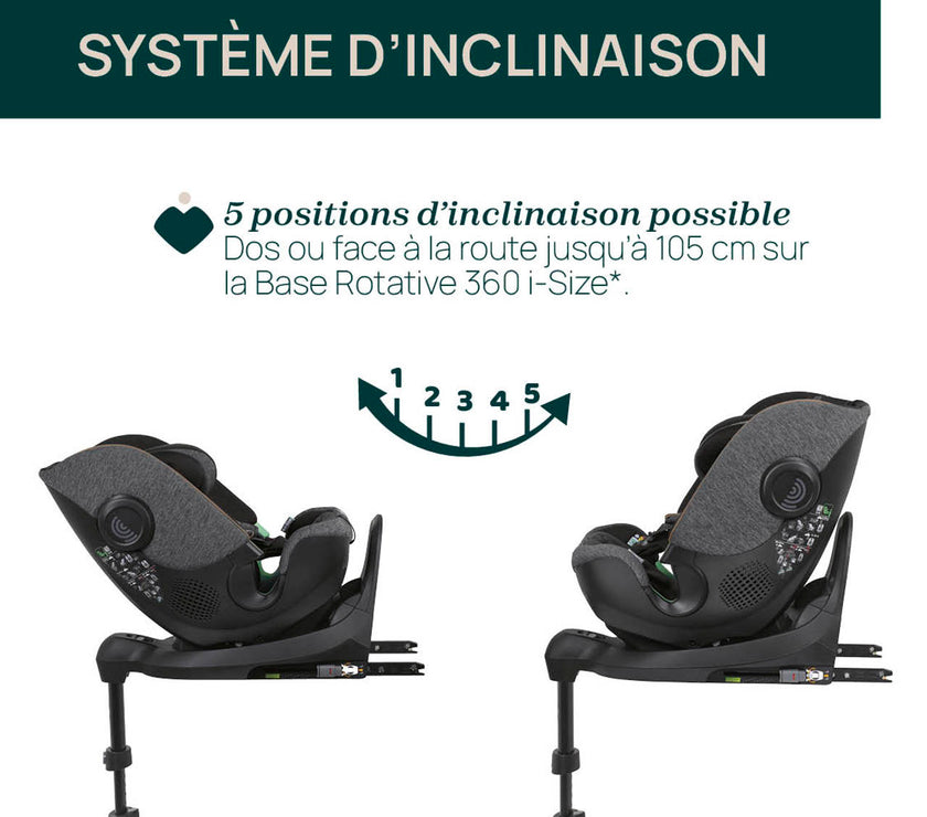 Siege Auto Groupe 0+/1/2/3 Bi-Seat i-Size Air (61-150 cm) - Noir - Mode Bébé Claye