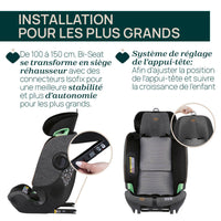 Siege Auto Groupe 0+/1/2/3 Bi-Seat i-Size Air (61-150 cm) - Noir - Mode Bébé Claye