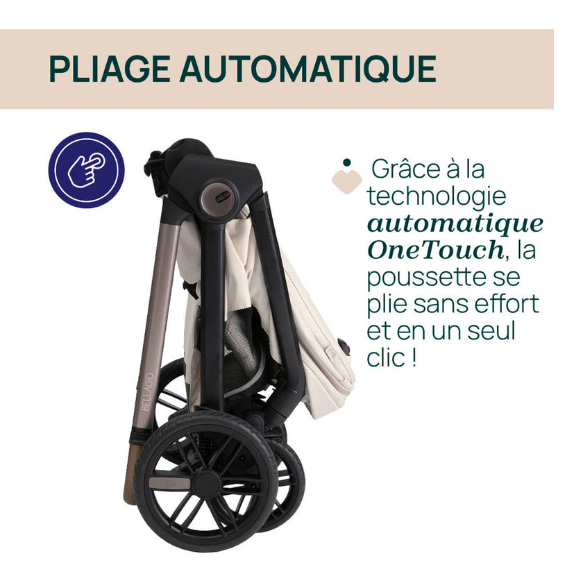 Solution complète Bellagio - First-Seat Recline i-Size et Bi-Seat avec base - Fir Tree - Mode Bébé Claye